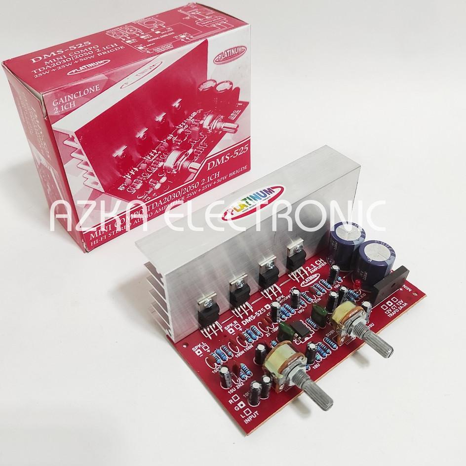 Baru Termurah Kit Power Amplifier Speaker Aktif 2.1 Channel TDA2030 DMS 525