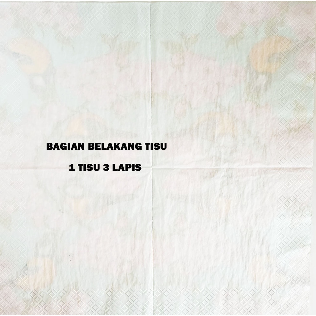 Tisu  Napkin Kerajinan  Decoupage Eropah 33X33 CM TE 2232309 TTS