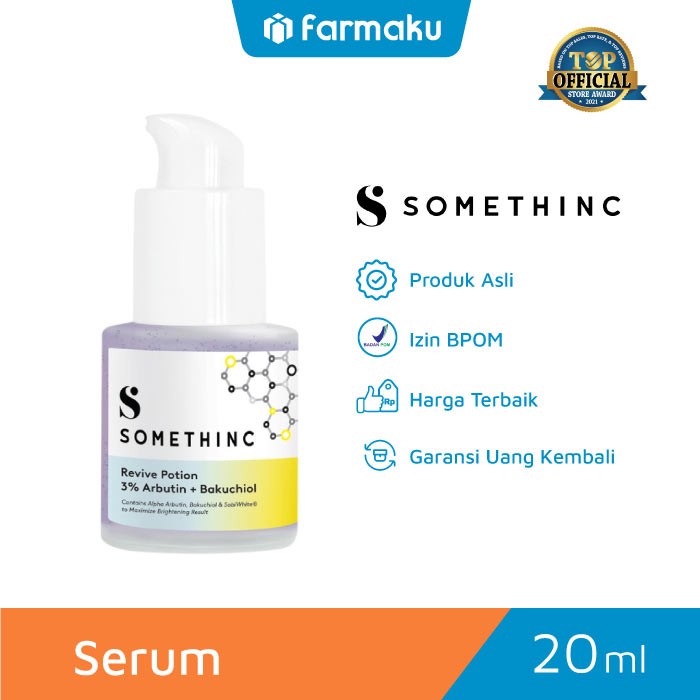 Somethinc Serum Revive Potion 3% Arbutin + Bakuchiol Botol 20 ml