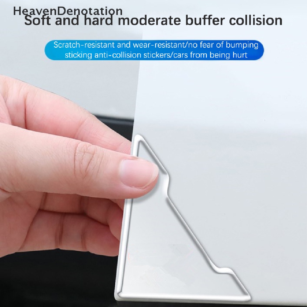 [HeavenDenotation] Universal Penutup Sudut Pintu Mobil Anti Tabrak Pelindung Silikon Transparan HDV
