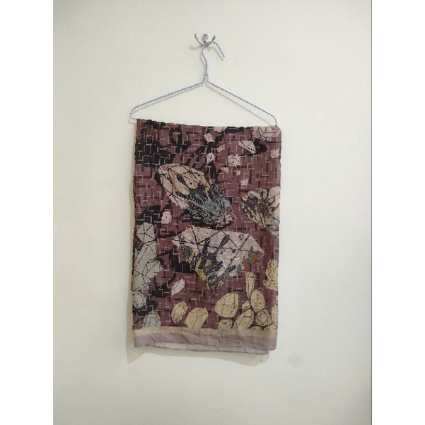 preloved kinaya scarf voal jilbab hijab bukan wearing klamby kinaya vanilla zytadelia heaven light H