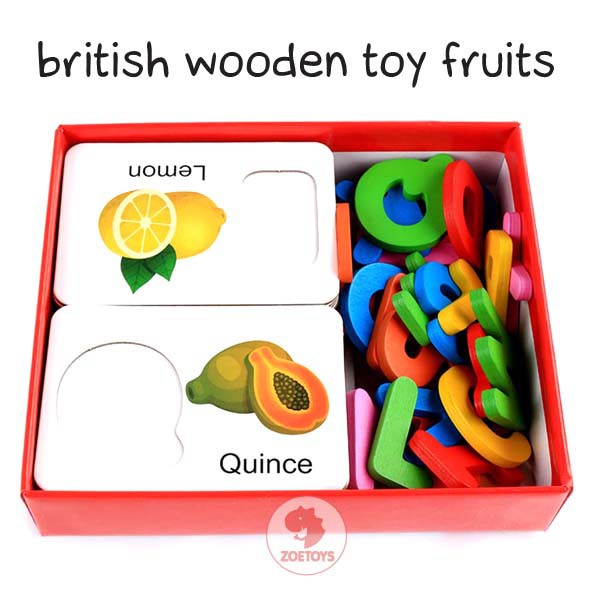 Zoetoys British Wooden Toy Fruits
