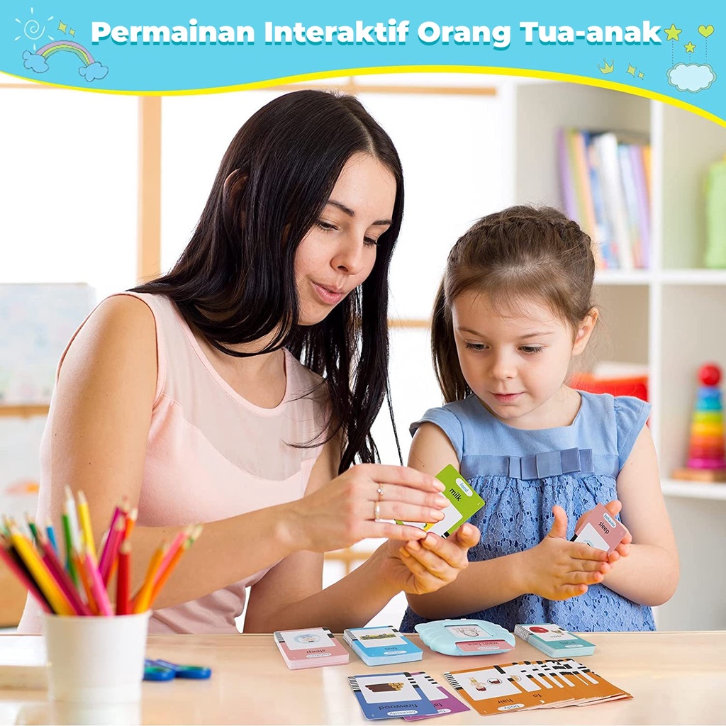 COD Mesin Pendidikan Awal Bayi / Edukasi Early Education Bilingual Device / Anak Mainan Flash Card