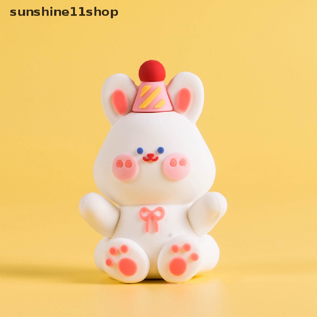 Sho Kartun Dekorasi Kue Pesta Ulang Tahun Hewan Kecil Lem Lembut Dekorasi Happy Birthday Party Decor Anak Cowok Cewek Baby Shower Topper Kue N