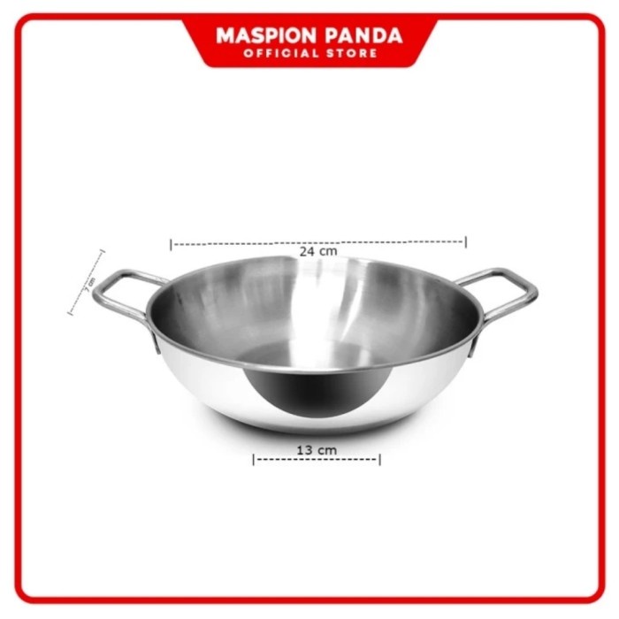 Maspion Wajan 24Cm Penggorengan Stainless Steel