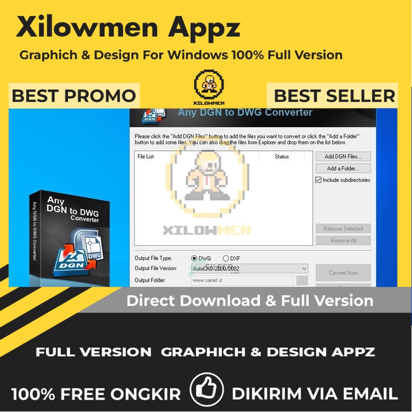 [Full Version] Any DGN to DWG Converter 20 Pro Design Graphics Lifetime Win OS