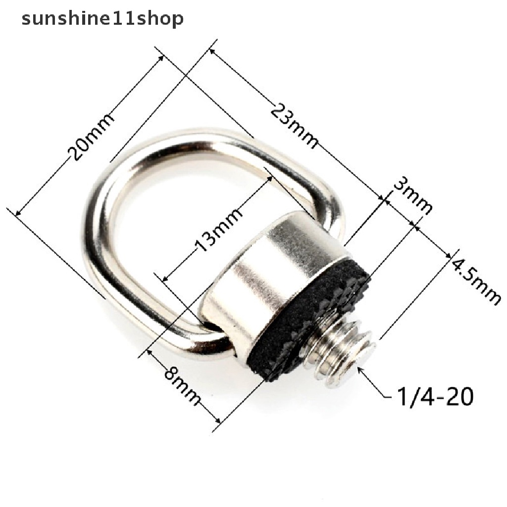 Sho D ring camera screw mount 1per4 strap screw quick release Plat Sekrup adapter Untuk Kamera Fotografi Aksesoris N