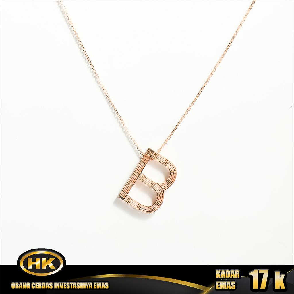 HK Mustika Gold - Kalung Emas 17K - Inisial