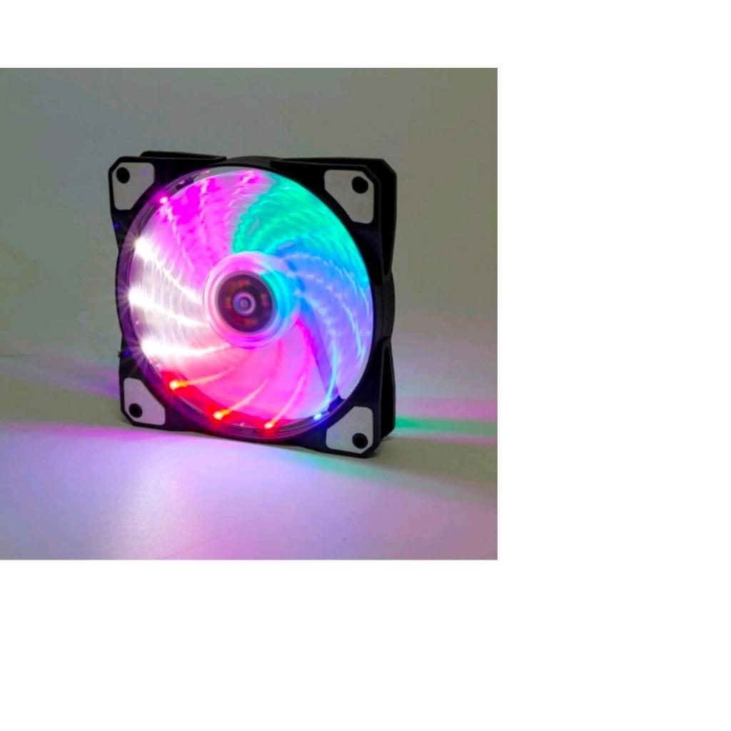 FANT CASING 12CM WITH LED / FAN CASE 12 CM COLORS LAMPU FREE BUBLE