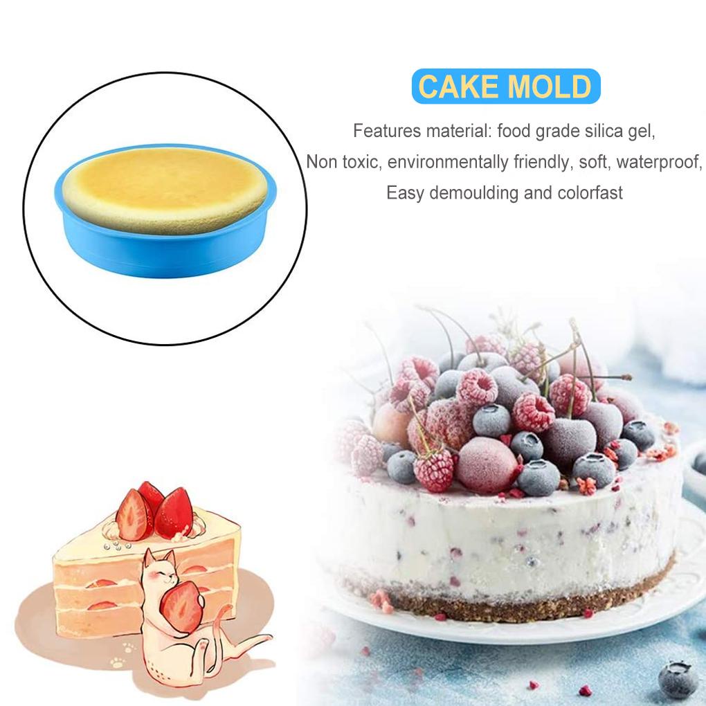 Loyang Kue Bulat 8-inci Warna-Cepat Tahan Lama Mudah Dibersihkan Hari Valentine Kualitas Handal DIY Cetakan Kue Untuk Dessert Baking