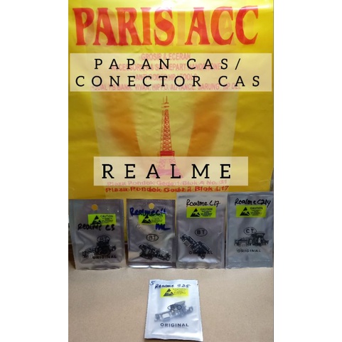 PAPAN CAS / CONECTOR CAS REALME C3/REALME C11/REALME C17/REALME C21Y/REALME C25