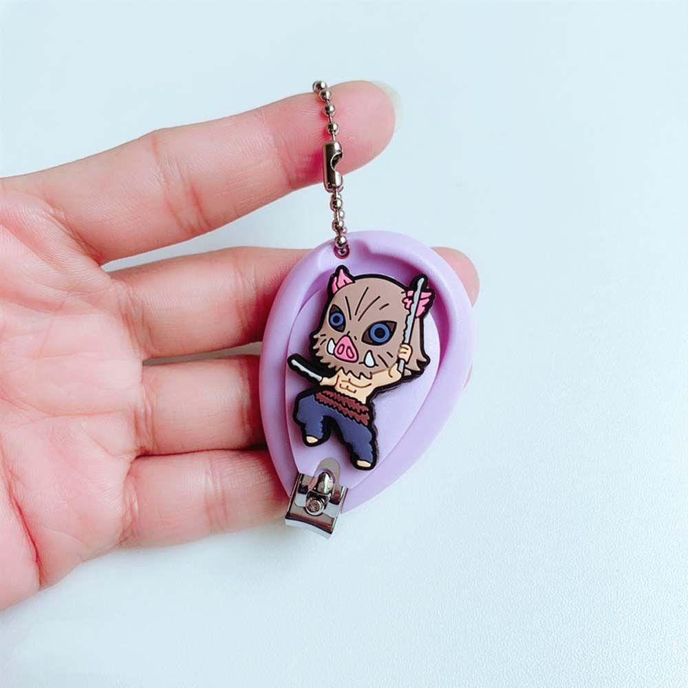 [Elegan] Kartun Gunting Kuku Portable Stainless Steel Alat Manicure Liontin Anime Jari Pemangkas Kuku
