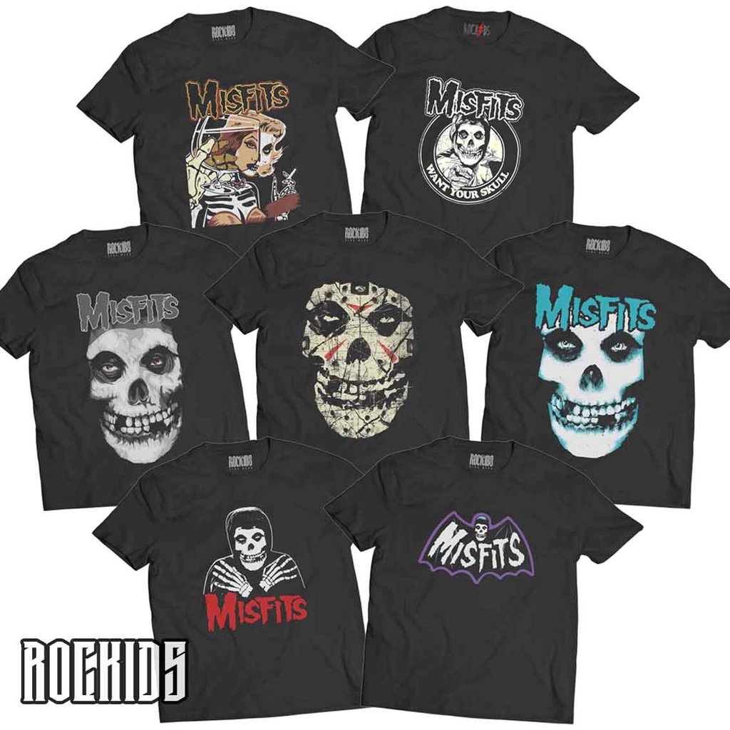ROCKIDS - MISFITS - TSHIRT - TEES - KIDSWEAR - KAOS BAND - KAOS BAND MISFITS - KAOS MISFITS - TSHIRT