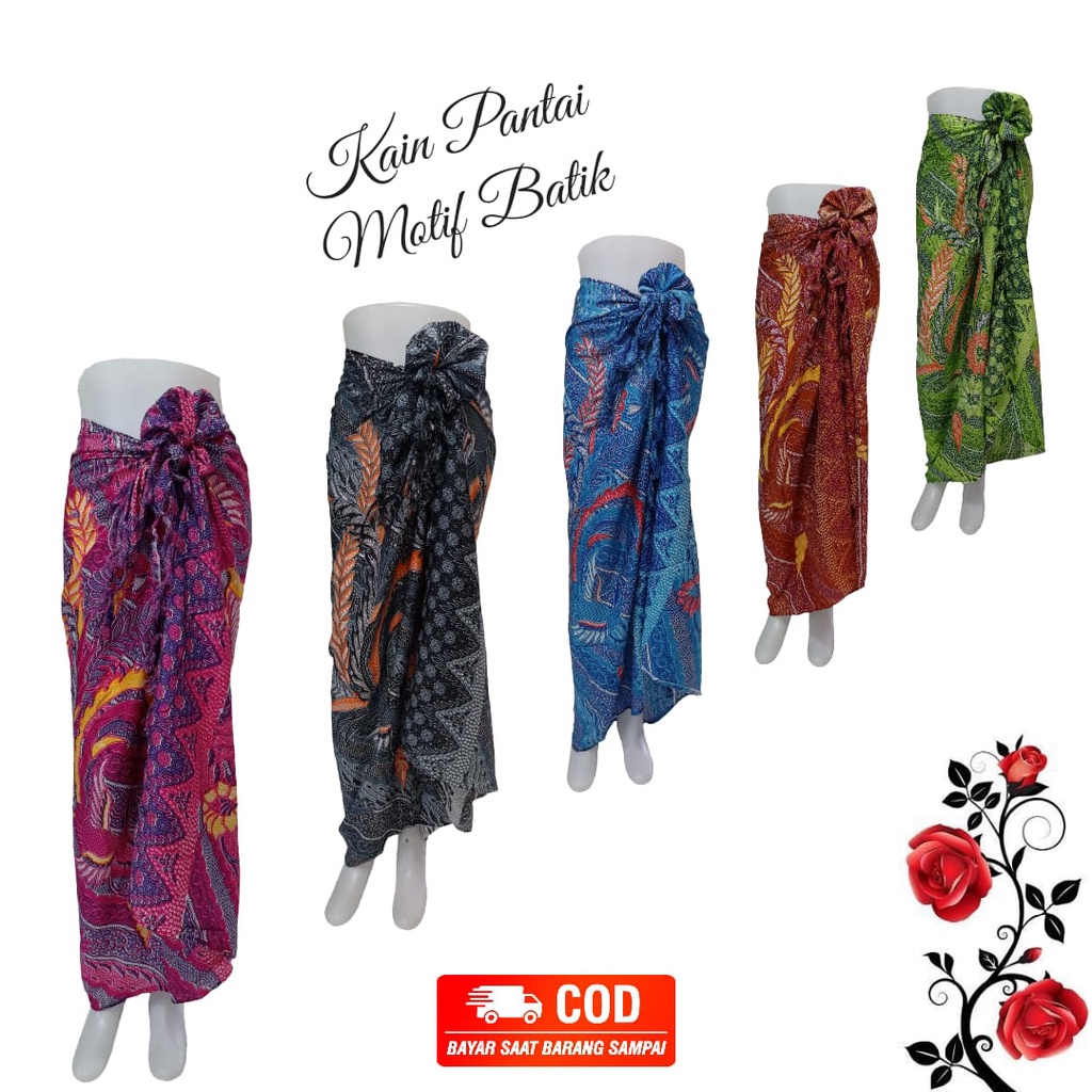 Kain Pantai Kain Bali Pantai - Kain Bali Motif Batik Mewah Standar - Sarung Pantai SEMBILAN MODE - Sarung Bali - Kain Pantai - Kain Katun Jepang - Kain Untuk Hiasan Dinding - Kain Untuk Plafon Mobil Truk Dan Mobil 3/4 Lainnya