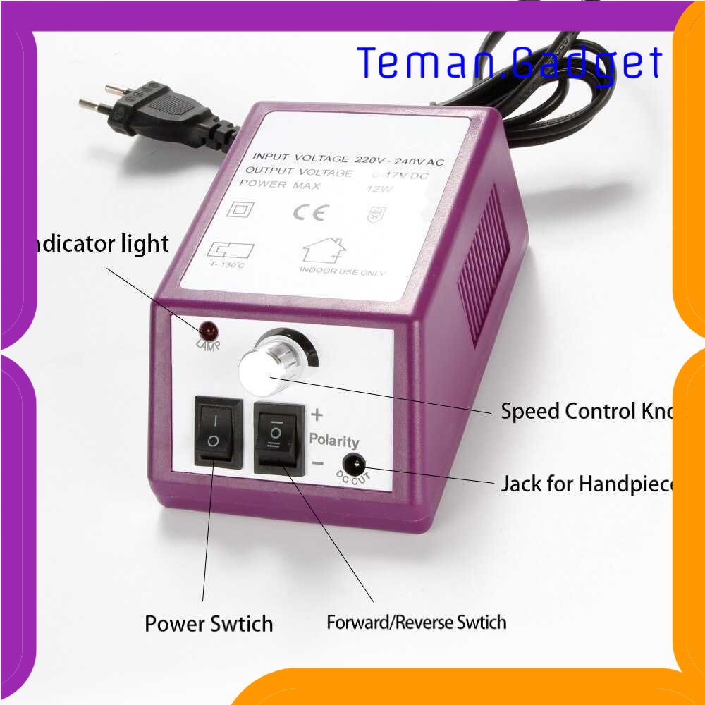 TG - PRW Mercedes Set Alat Kikir Kuku Elektrik Nail Machine Manicure Pedicure - 2000