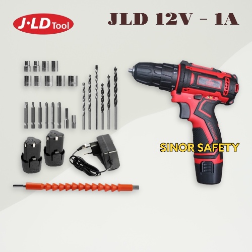 JLD 12V - 1A Cordless Bor with Tool Kit