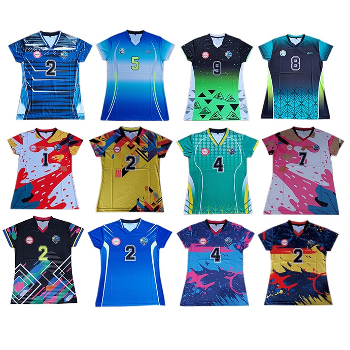 BISA COD Kaos atasan bola volly putri jersey olahraga bola voli baju kaos voly ball full printing te