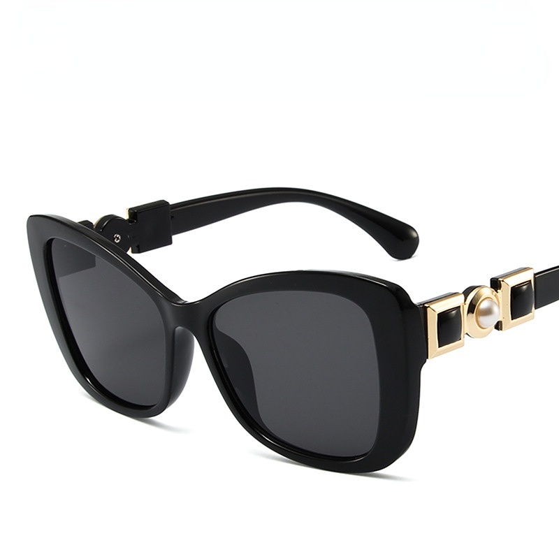 Kacamata Fashion vintage Mutiara Versi Korea Kacamata Hitam Beach outfit sunglasses