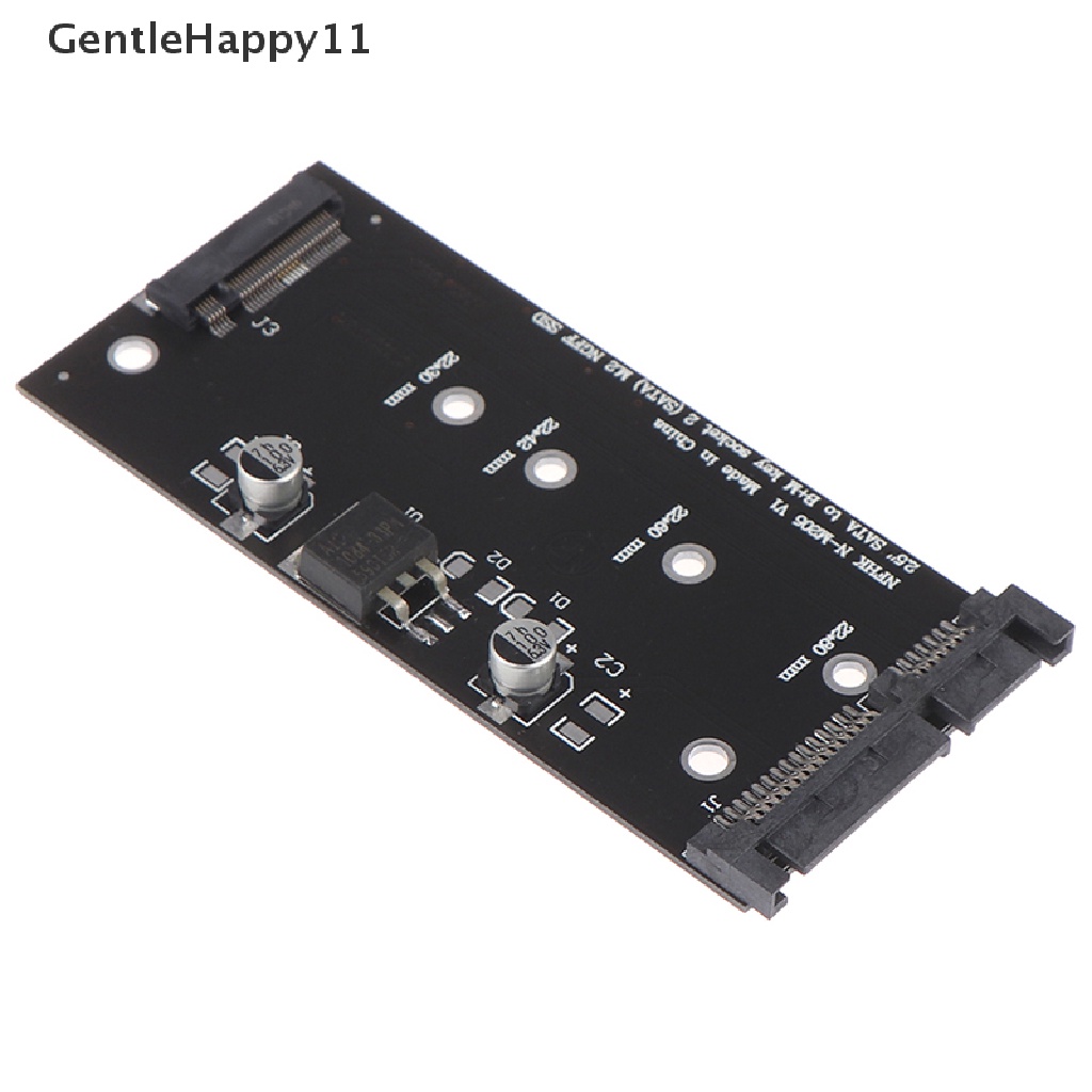 Gentlehappy B+M ke M.2 ssd ngff ke 2.5inch 15pin sata3 pc converter adapter Kartu id