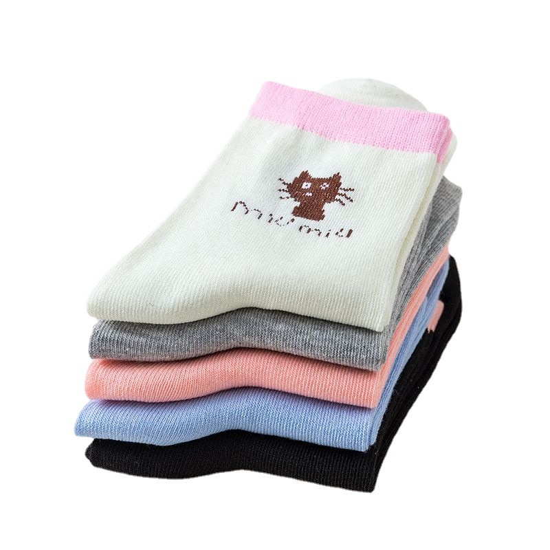 ⭐️𝐈𝐇𝐒 𝟗𝟖𝟒 𝐋𝐚𝐦𝐩𝐮𝐧𝐠⭐️Kaos Kaki Pria Wanita Motif Kucing Miu Miu Kaos Kaki Panjang Sekolah Kantor