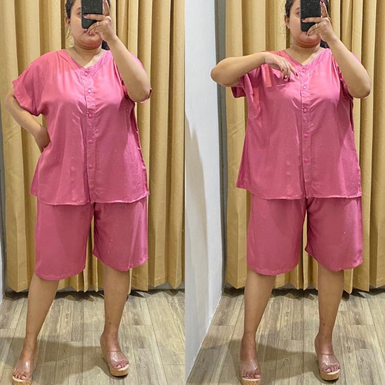 Viral PIYAMA JUMBO POLOS | SETELAN WANITA POLOS | BAJU TIDUR WANITA | PIYAMA WANITA | PIYAMA JUMBO |