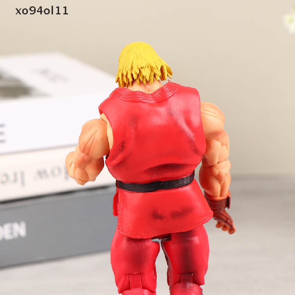 Xo Kawaii Street Fighter Anime Action Figure PVC Mainan Lucu Berdiri Hoshi Ryu Ken Masters Boneka Dekorasi Kamar Hadiah OL