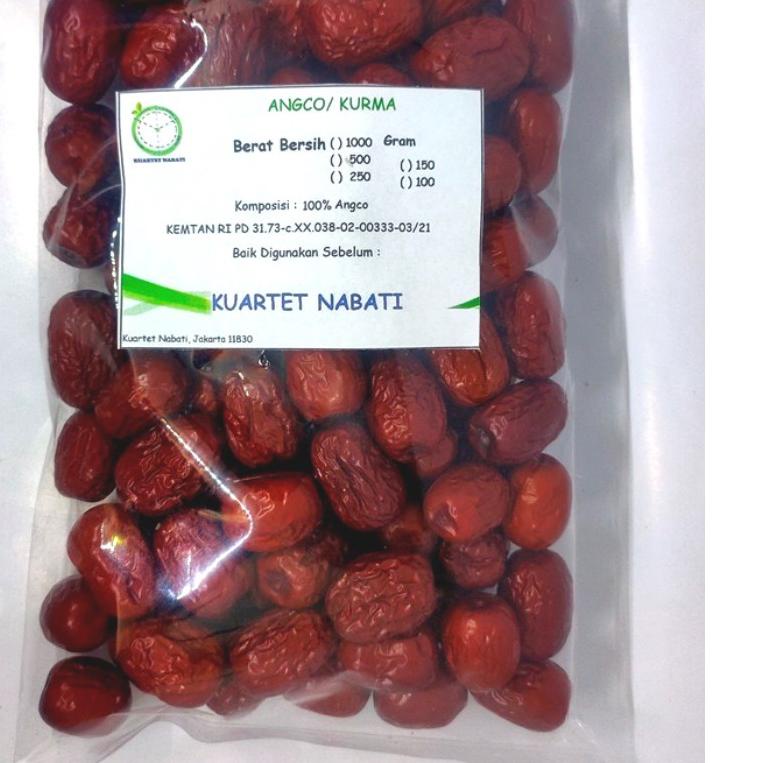 

➢ 1000gr Angco - Hong Zao (Red Dried Dates) Premium Dengan Varian Ukuran Jumbo/ Besar/ Sedang/ Kecil ✧