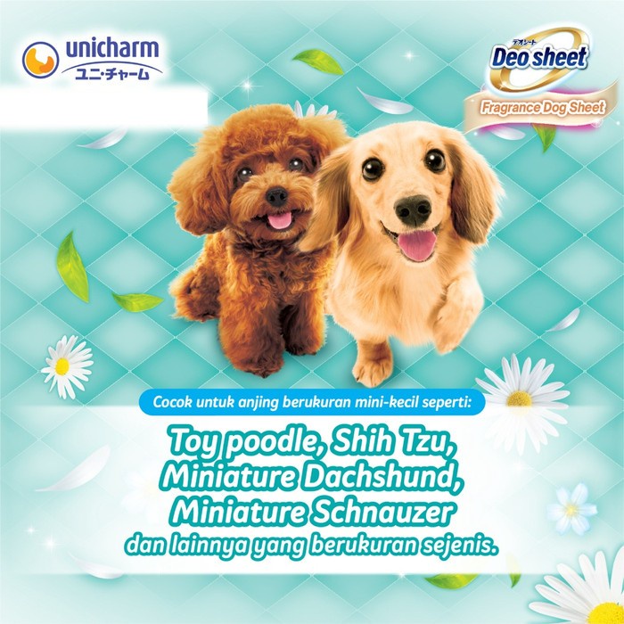 Unicharm Pet Deo Sheet Wide Size 60x44 Ecer isi 4 Pcs Underpad Anjing