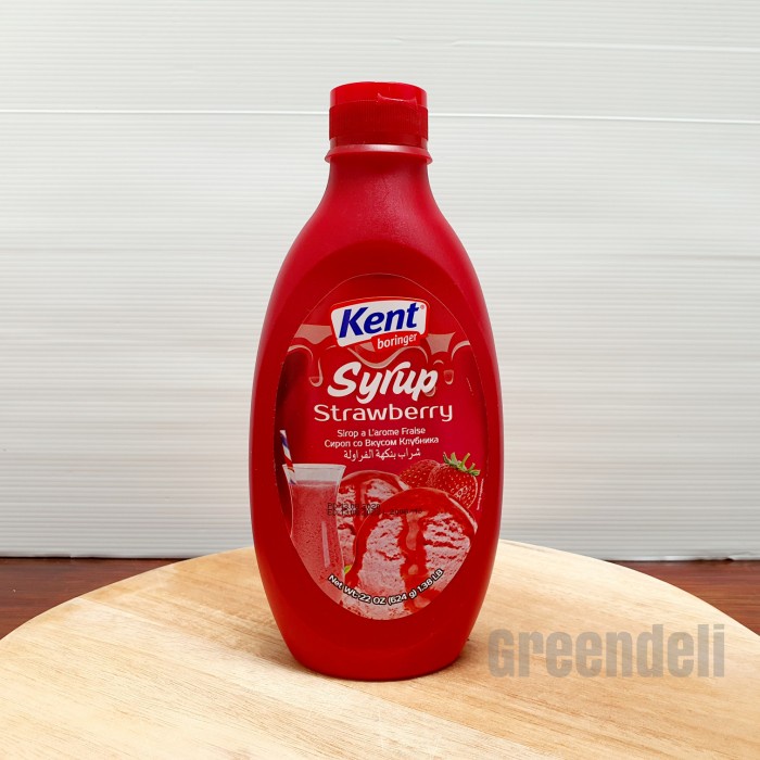 

Strawberry Syrup Kent Boringer 624 Gram