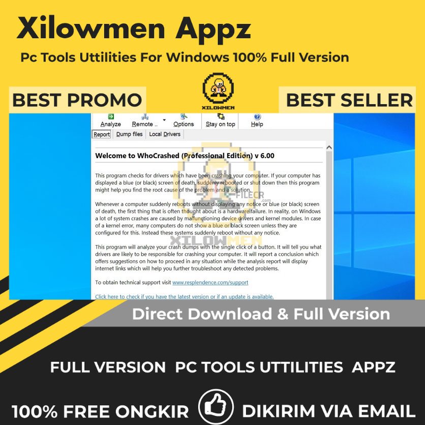 [Full Version] Resplendence WhoCrashed Professional Pro PC Tools Software Utilities Lifetime Win OS