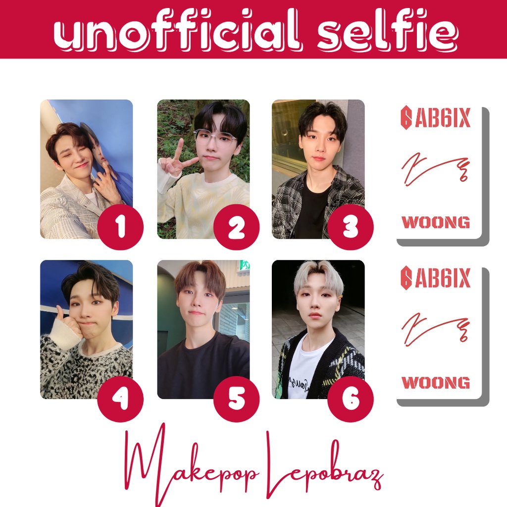 [MIN. 3 PC] AB6IX UNOFFICIAL SELFIE - BOYFRIENDABLE DAEHWI DONGHYUNG WOOJIN WOONG