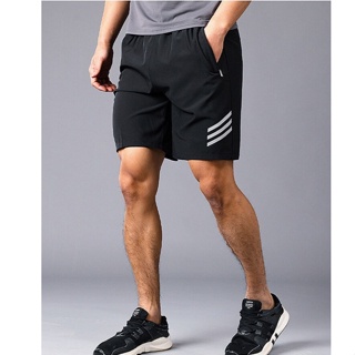 GO!CPG1039 Celana Pendek Boxer Polos Pria Wanita Unisex Motif Garis Samping Short Pants Sport Olahraga Santai