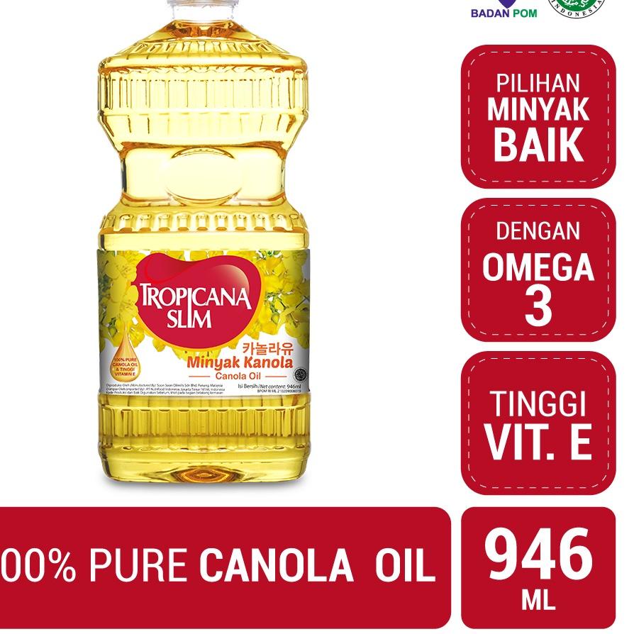 

❃ Tropicana Slim Minyak Kanola 946ml - 100% Pure Canola Oil ➹