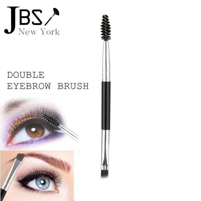 DOPPIO SIKAT DAN KUAS ALIS 2IN1 ( Kuas + Spoolie ) Eyebrow Brush 2 in 1