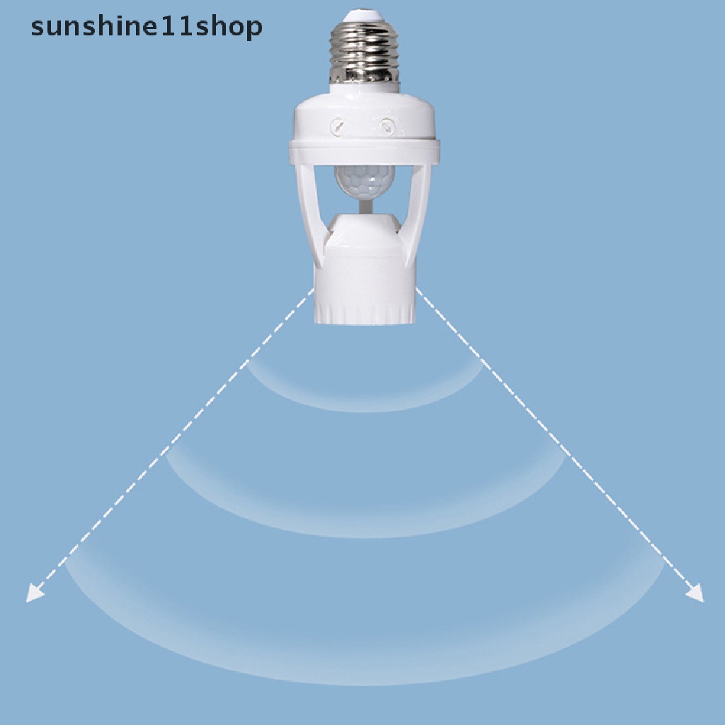 Sho E27 Screw Induction Lamp Holder E27 Saklar Sensor LED E27 Body Aman Hol N