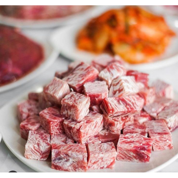 Saikoro Meltique Cubes Premium 250gr / Daging Sapi Meltik