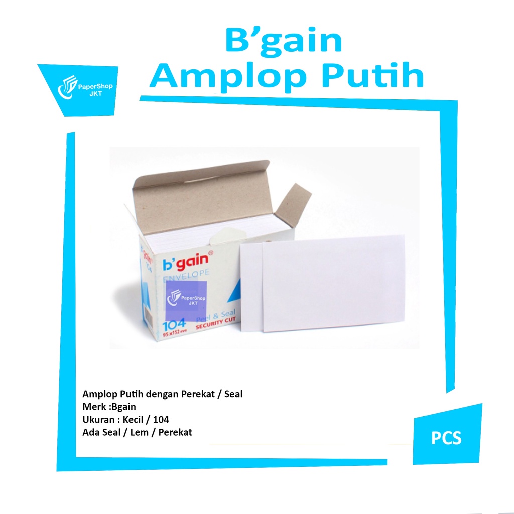 

BGain - Amplop Putih Polos 10 Lembar