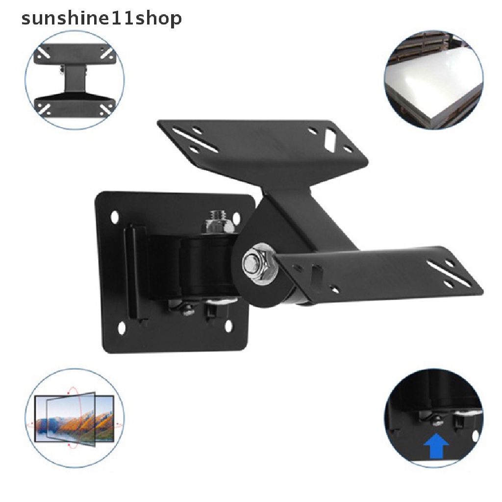 Sho Universal Adjustable TV Dinding Mount Rotasi 180derajat TV Stand Untuk 14-27 Inch LCD LED Flat Panel Plasma TV Holder N