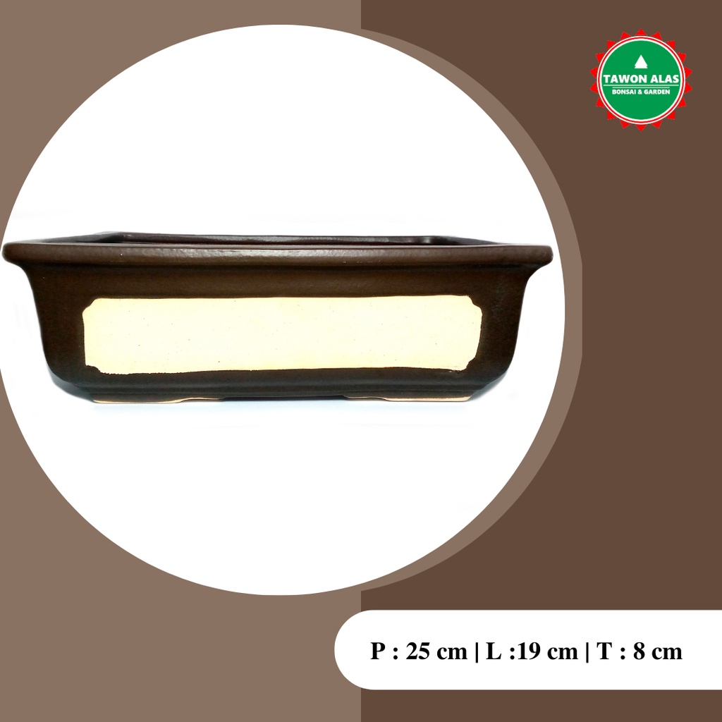 Alltechshop_ Pot Bonsai Keramik Persegi Panjang