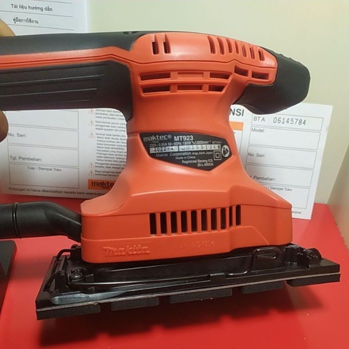 Mesin amplas maktec mt923 mt 923 mesin maktec mt 923 original maktec