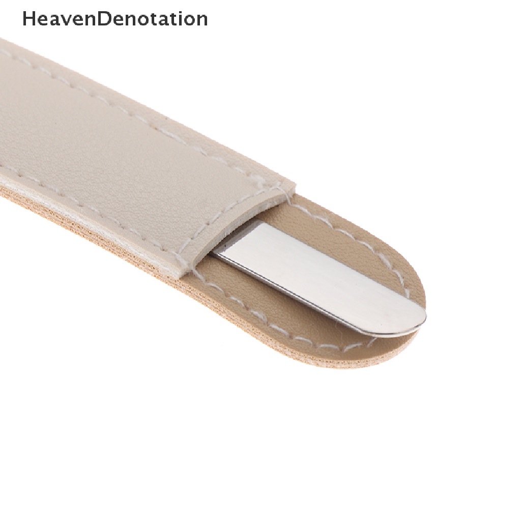[HeavenDenotation] Spatula Toner Makeup Kepala Ganda Bahan Stainless Steel Dengan Tongkat Pencampur Tas PU HDV