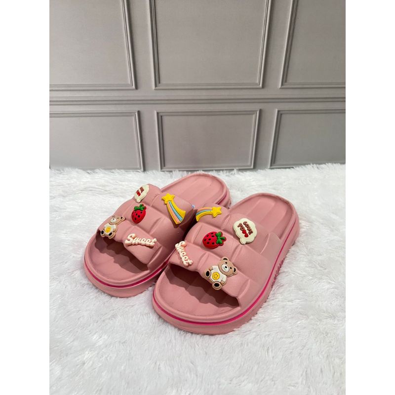 YK5060 Sandal Wanita Selop  Sandal Karet Korean Style Trendy Merek Inkayni Ukuran 36-40