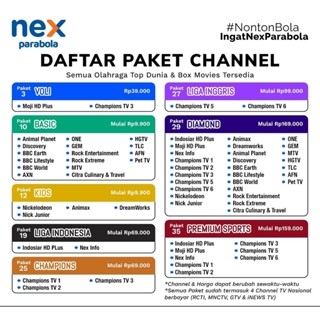 Paket Basic Nex Parabola Dan Voli