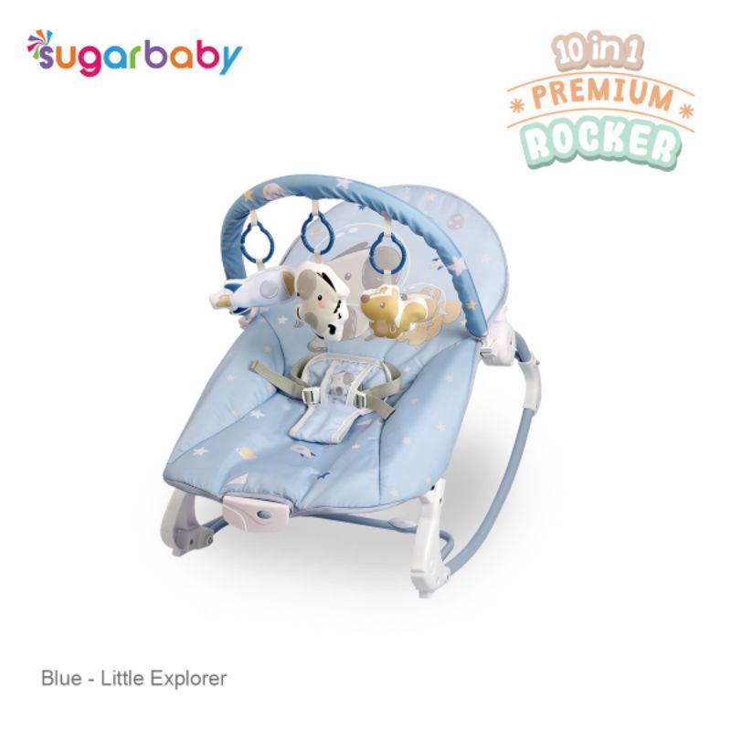 Sugar Baby Premium 10in1 Rocker / Bouncer premium TERBARU !!!