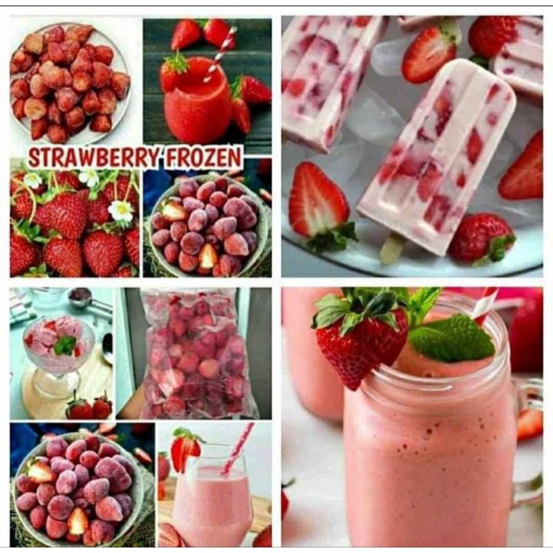 

strawberry / stroberi frozen / stroberi beku 1kg