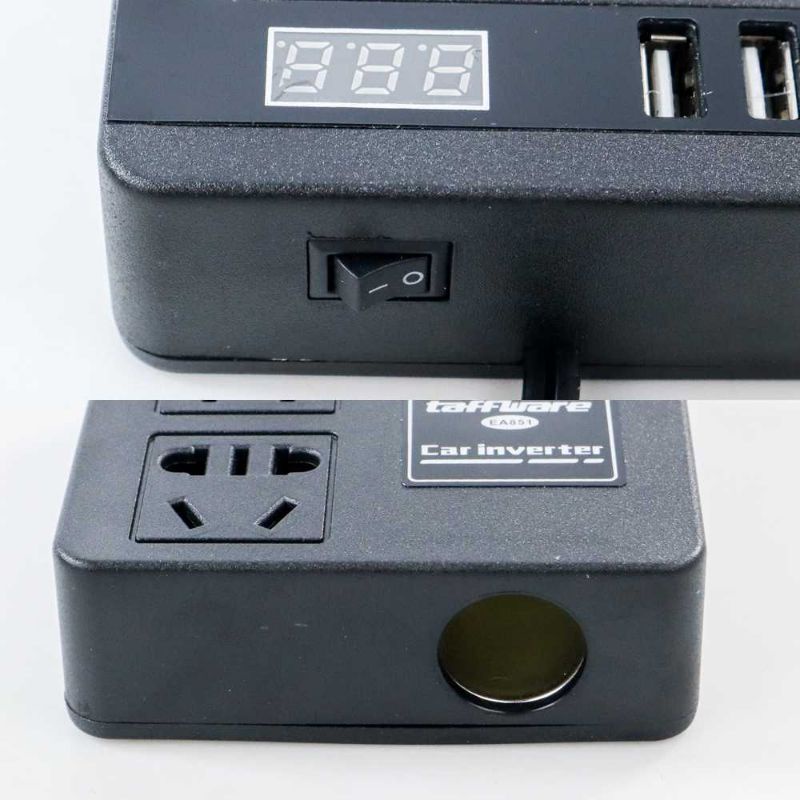 Inverter Mobil Power Konverter Fast Charging Inverter 100W - Taffware EA851