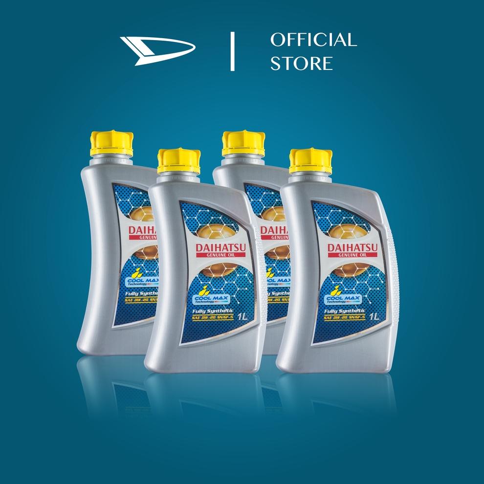 Dql04 Daihatsu Genuine Oil 0W-20 API SN-GF-5 Fully Synthetic Oli Mobil 4 Liter Promo Bulan Ini