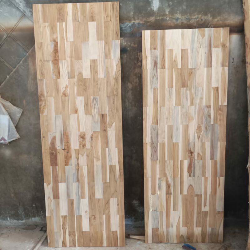 papan laminasi jati asli 150×60 daun meja kayu laminasi