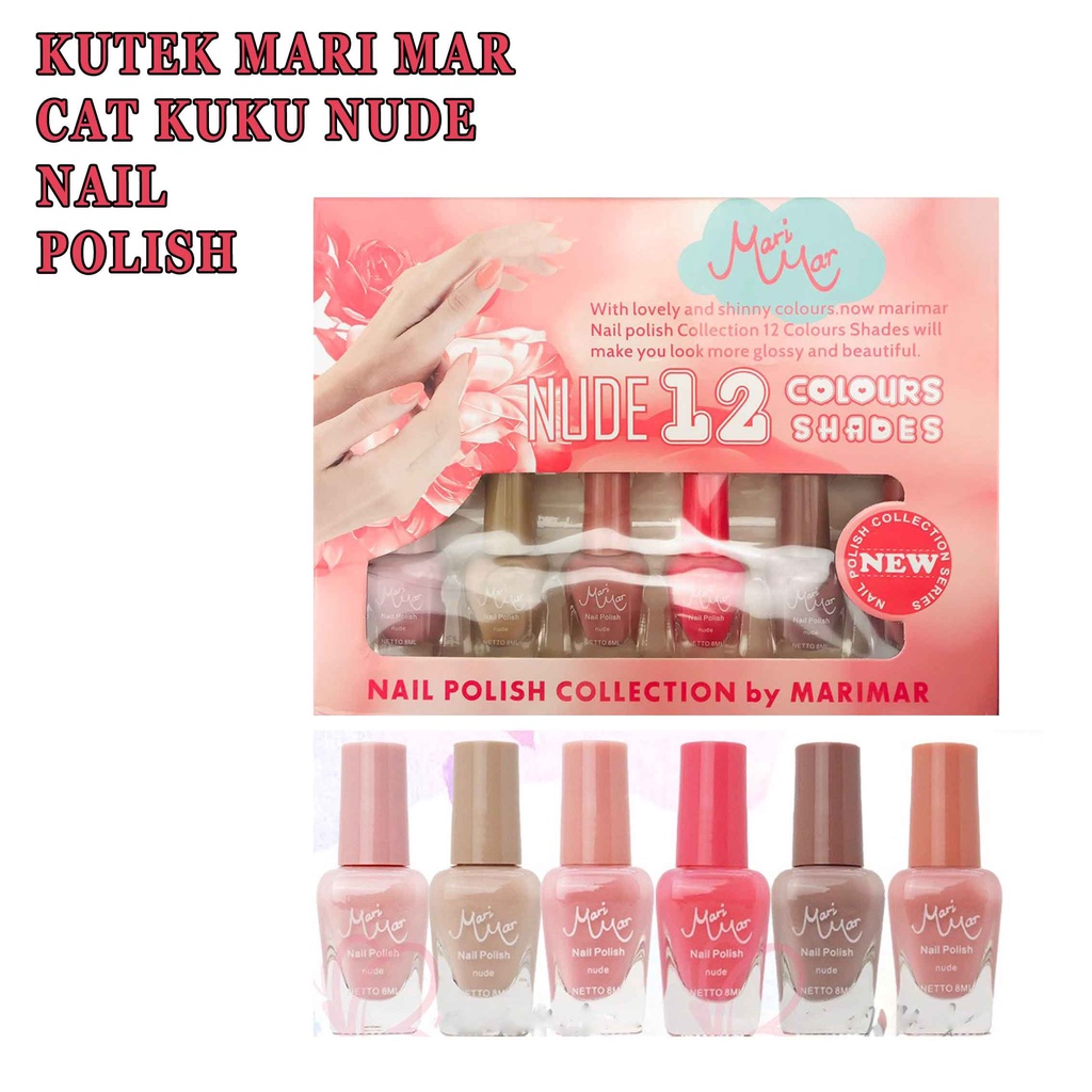 Cat Kuku Nude* Kutek Mari Mar* Nail Polish* 8ml 1pcs