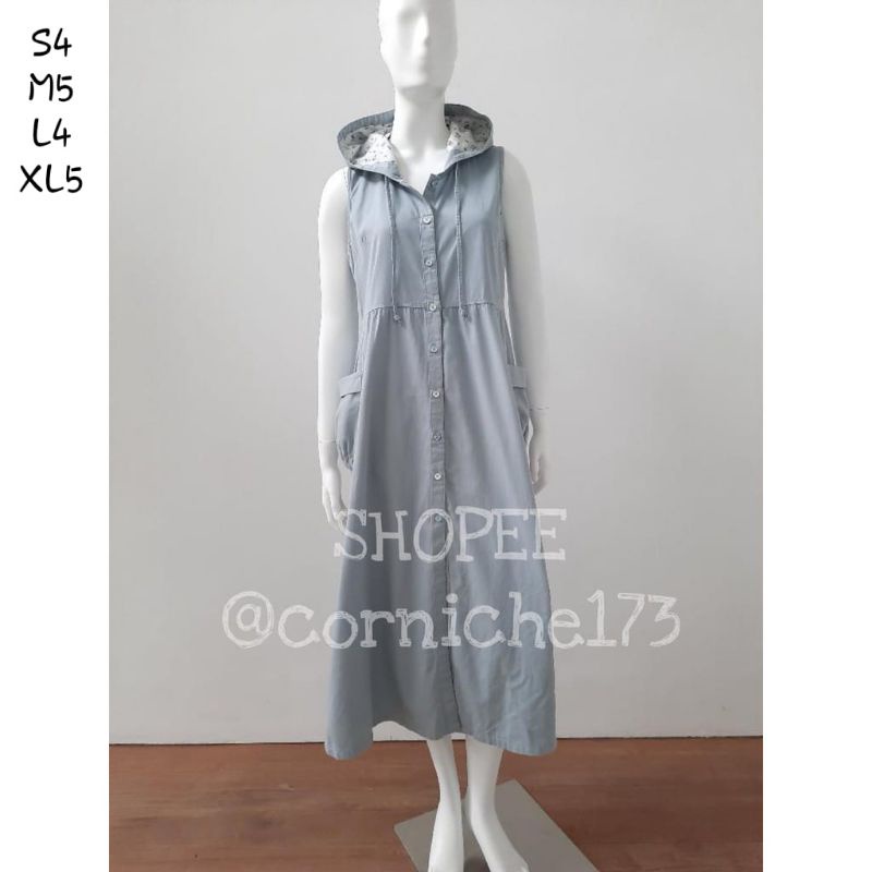 overall Corniche/ corniche Emilia overall biru muda